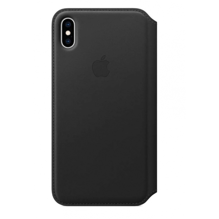 Θήκη Γνήσια Apple Δερμάτινη πορτοφόλι για APPLE iPhone XS MAX - ΜΑΥΡΟ - MRX22ZMA - USED